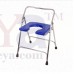 OkaeYa Steel Front Open Commode Chair Folding